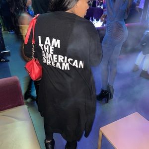 DUBGEE I AM THE AMERICAN DREAM CARDIGAN SWEATER